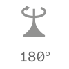 Swiveling mechanism 180°